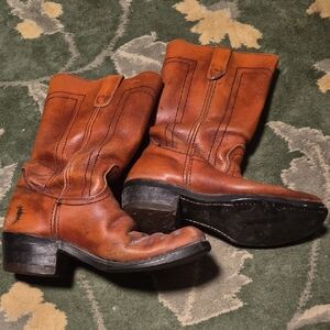 Men's Tan Western Leather Boots